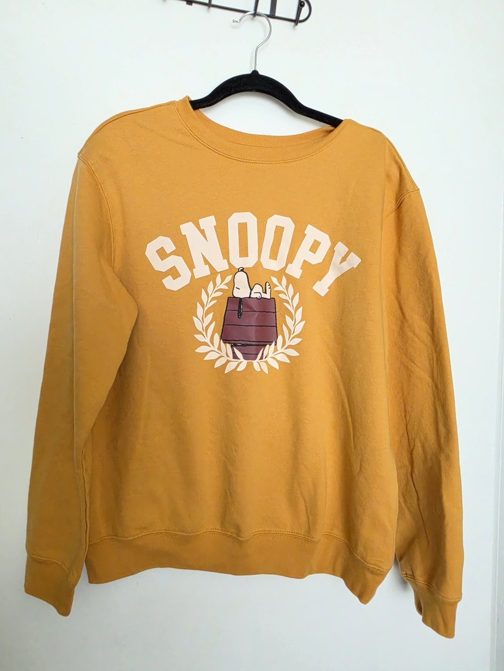 Love Tribe Mustard Snoopy Crewneck Sweatshirt